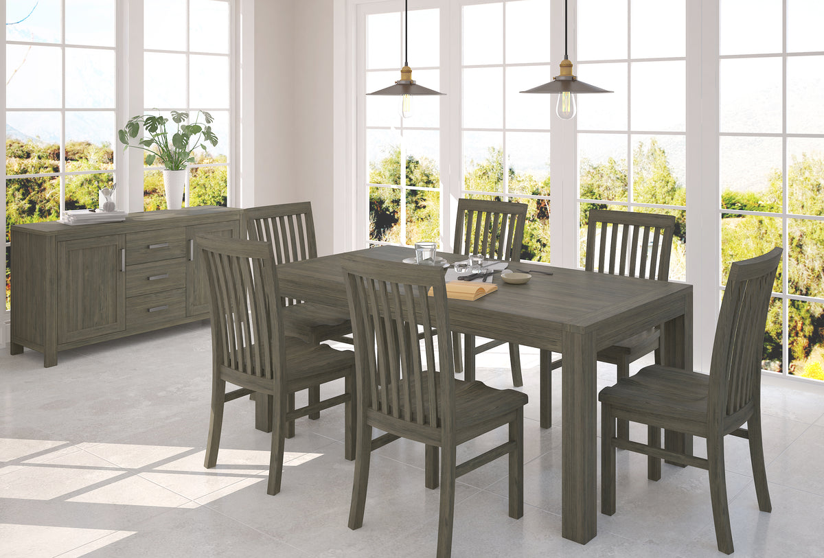 Madrid 7pce Dining Suite - Brushed Grey