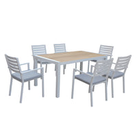 Mayfair Cushioned Outdoor Dining Chair White