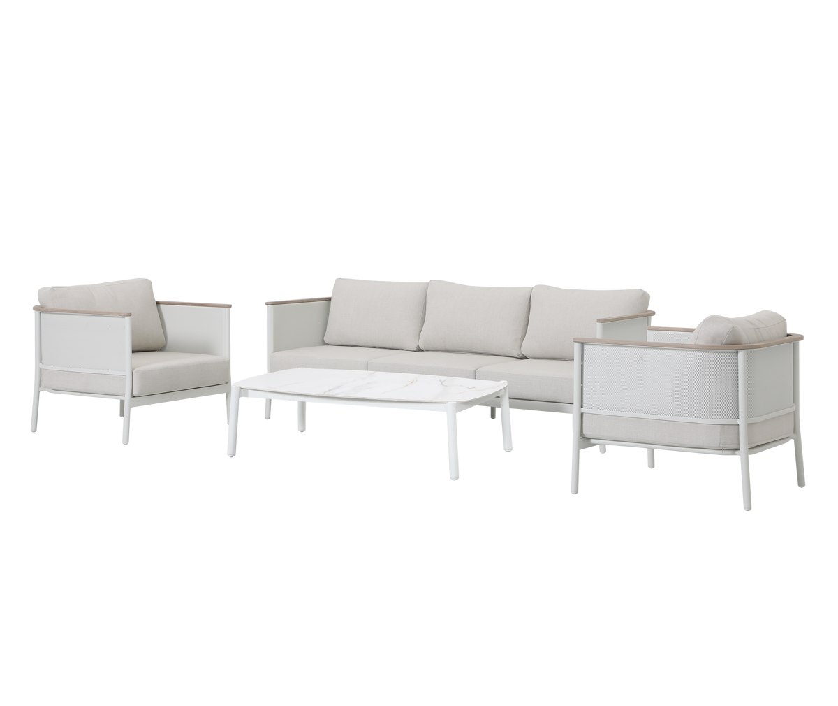 Miami Outdoor 4 Piece Lounge Set