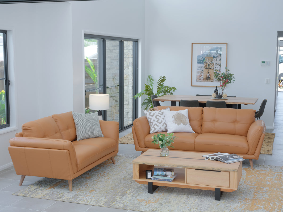 Maurice 2 Seater Leather Sofa | Marmalade