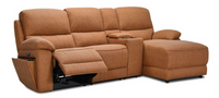 Maxwell Reclining 3 Seater Chaise with Console