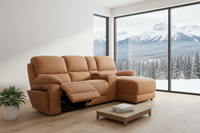 Maxwell Reclining 3 Seater Chaise with Console
