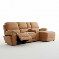 Maxwell Reclining 3 Seater Chaise with Console