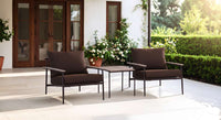 Mila 3- Piece Balcony Set| Chocolate