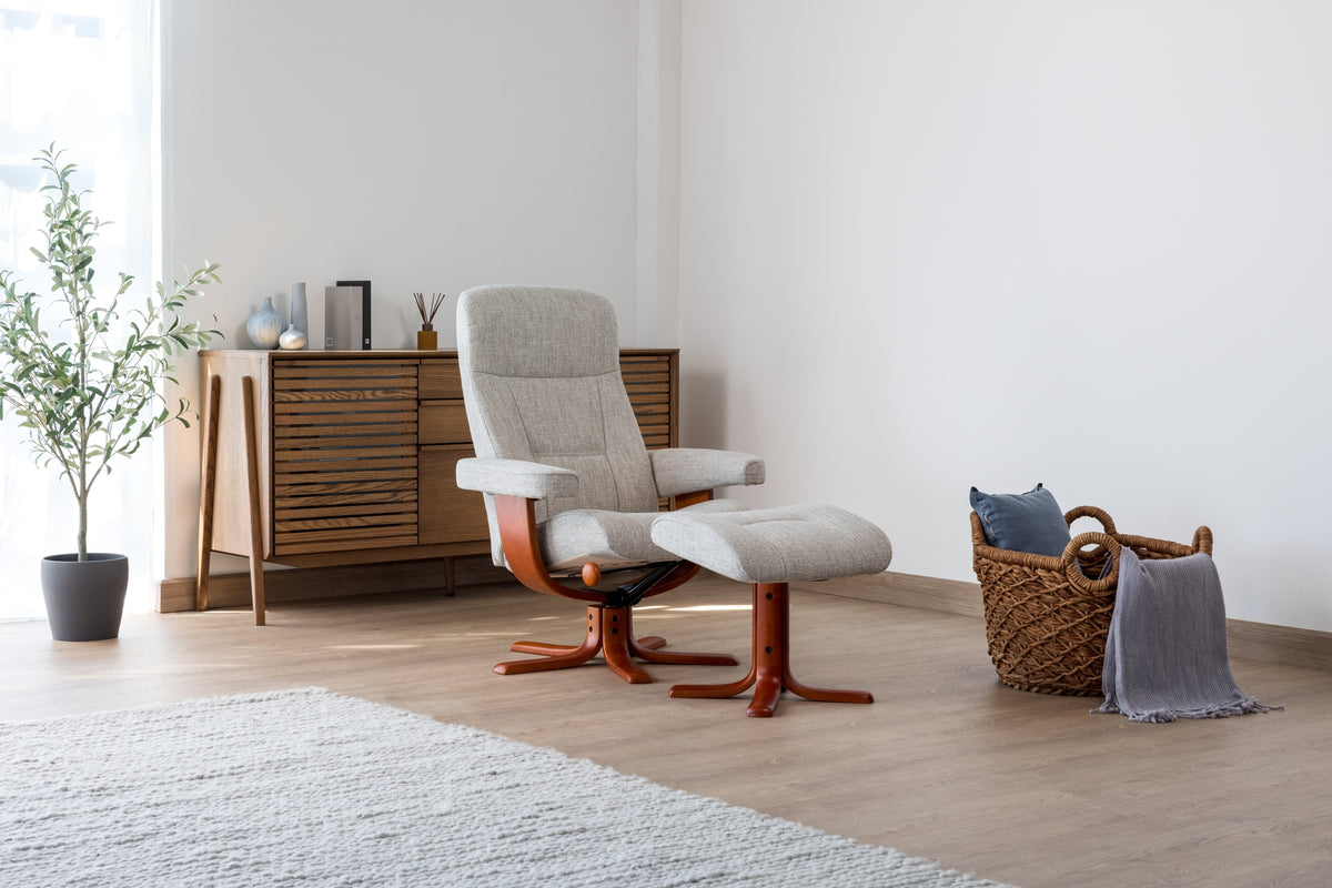 IMG Nordic 21 Chair with Foot stool | Fabric