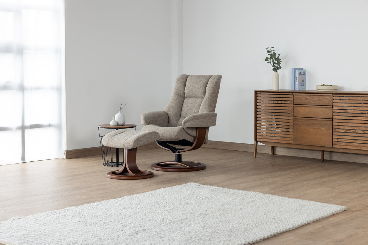 IMG Nordic 60 Chair with Footstool | Fabric