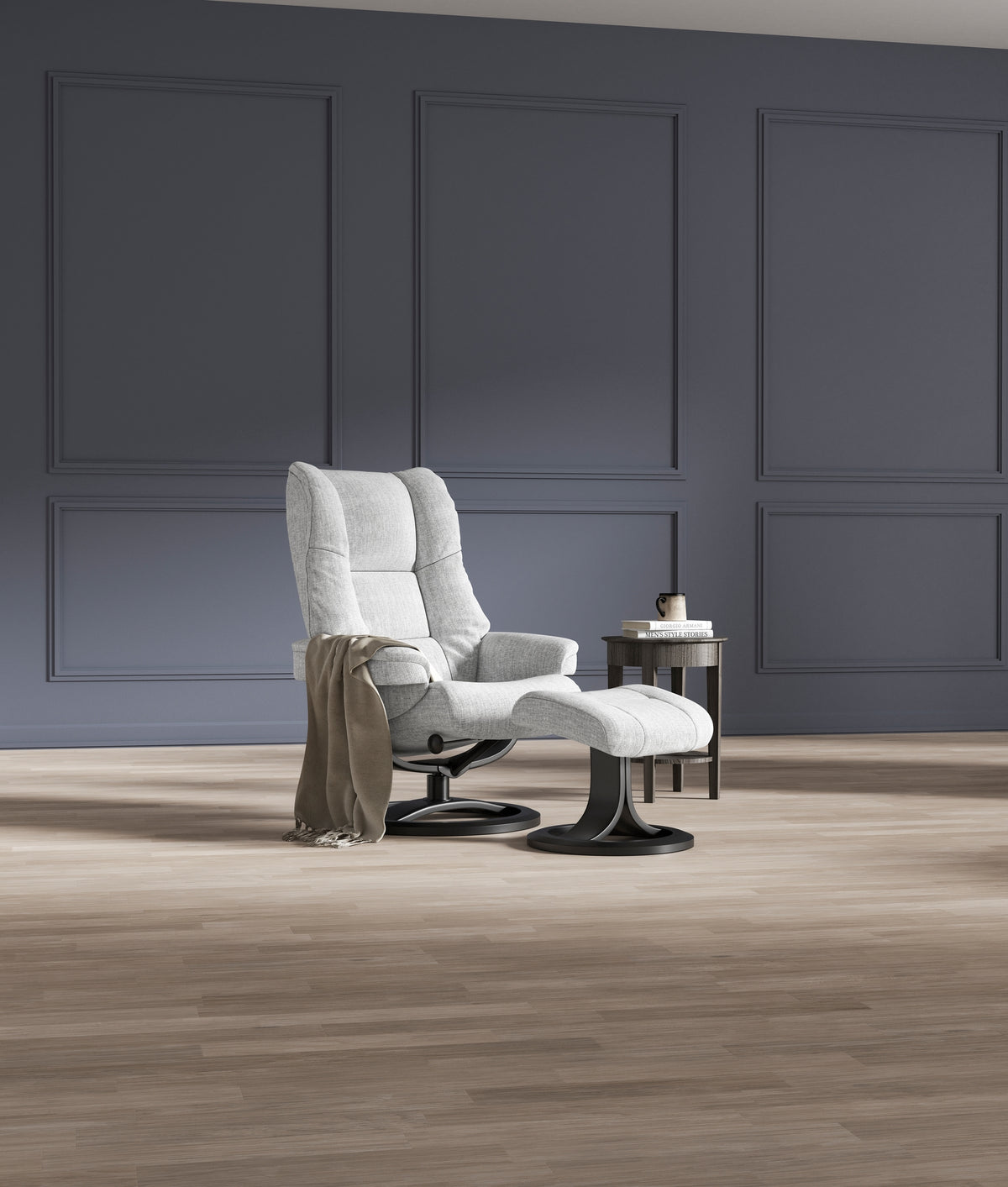 IMG Nordic 60 Chair with Footstool | Fabric