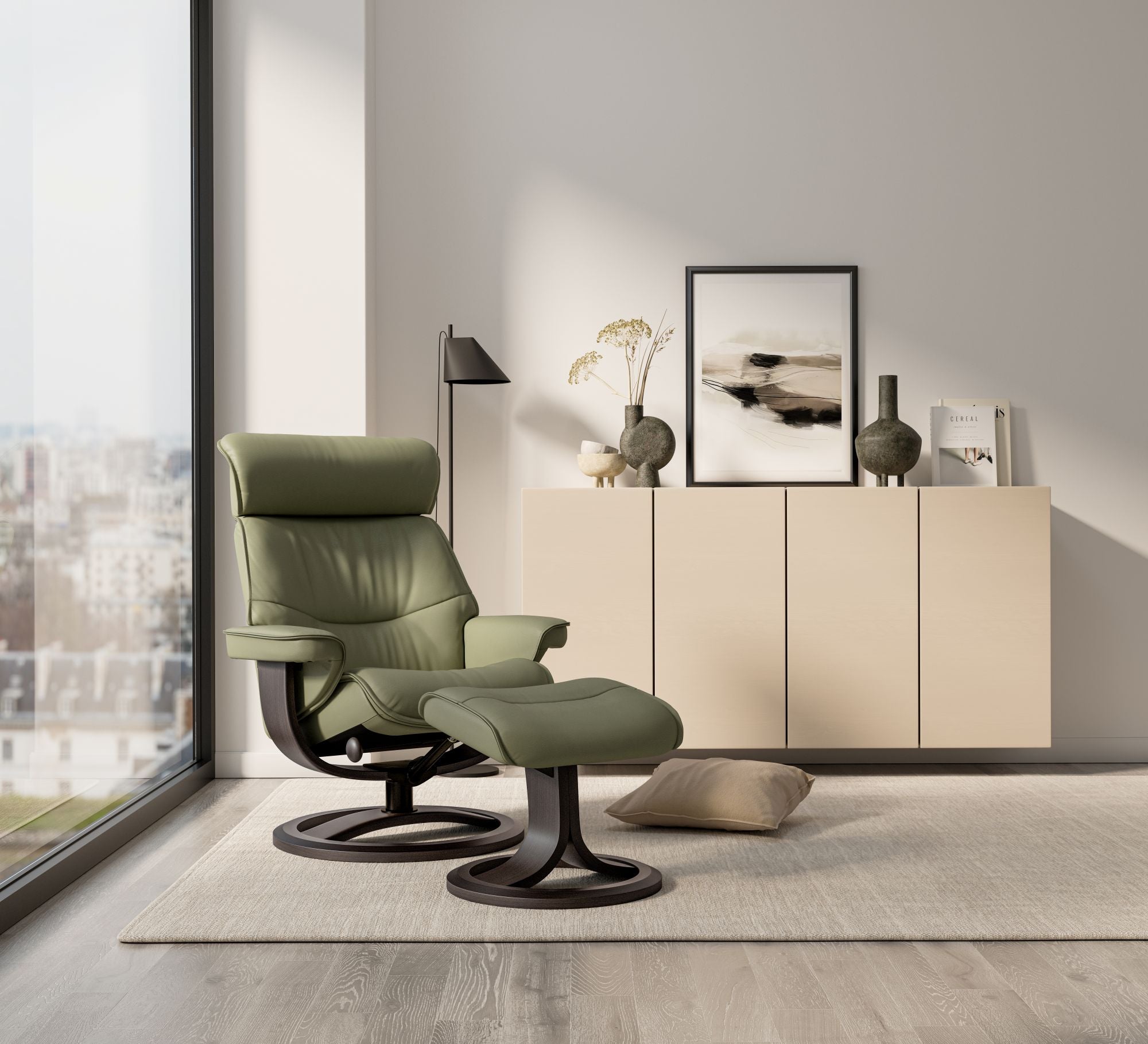 IMG Nordic 93 Chair with Footstool – MacLeod's Furniture