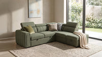 Odelia Corner Sofa Bed with Storage Ottoman