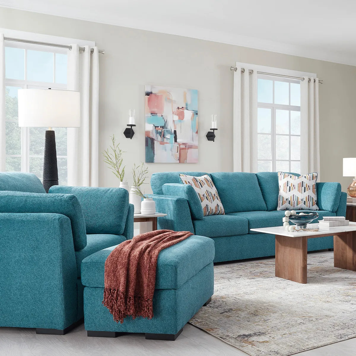 Olivia 3 Seater Sofa | Teal