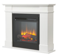 Rail Mantle 1.5kW LED Firebox- | White