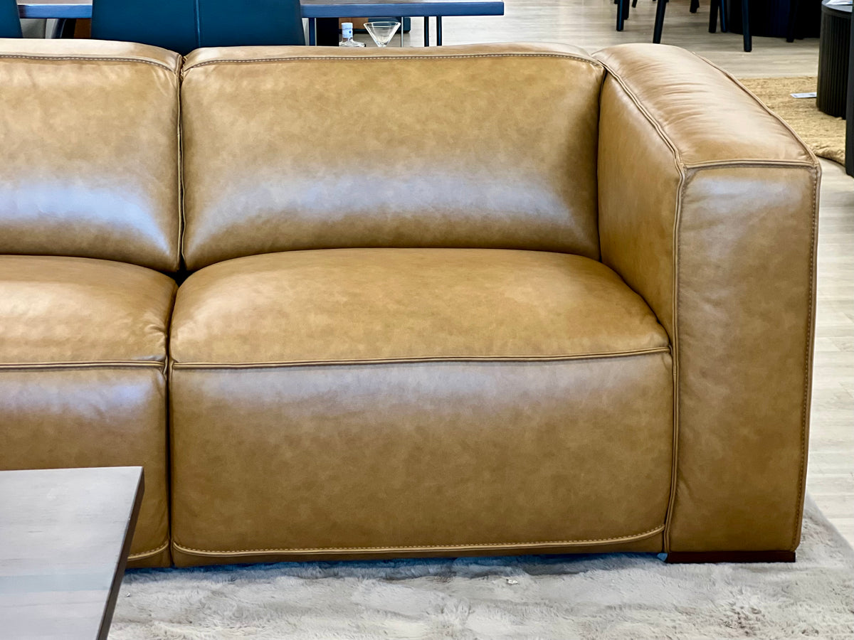 Riverstown 3.5 Seater Leather Sofa | Tan