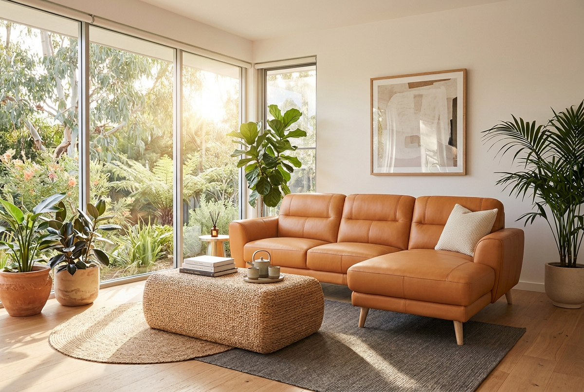 Sonora Leather Chaise Lounge