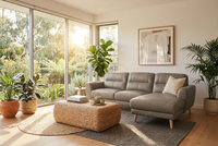 Sonora Leather Chaise Lounge