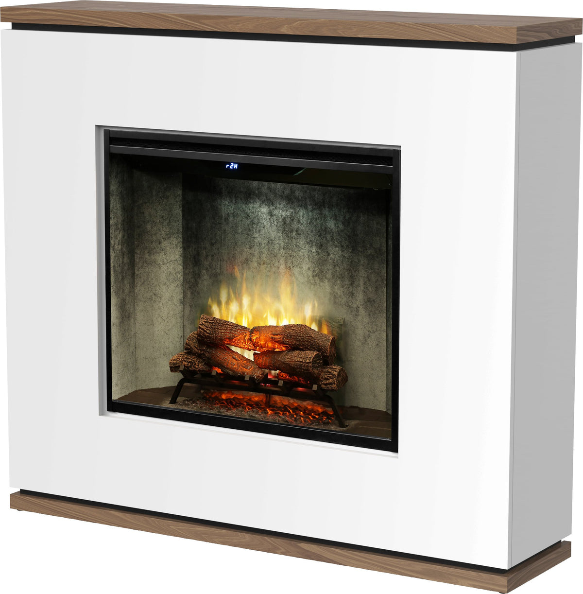 Strata Mantle 2kW Firebox |White Walnut