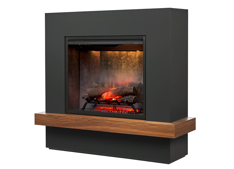 Sherwood Mantel 2kW Electric Fireplace| Grey Walnut