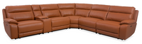 Sahara Electric Corner Leather Lounge