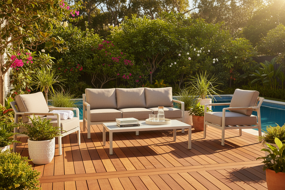 Sandy Bay Outdoor 4 piece Lounge Set