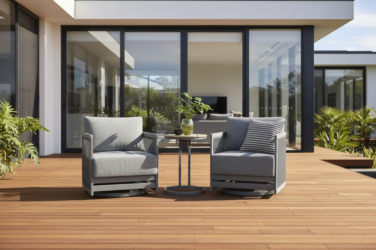 Chicago 3-Pce Swival Outdoor Set