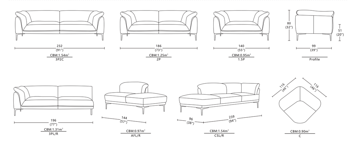 Trivoli Leather  Lounge