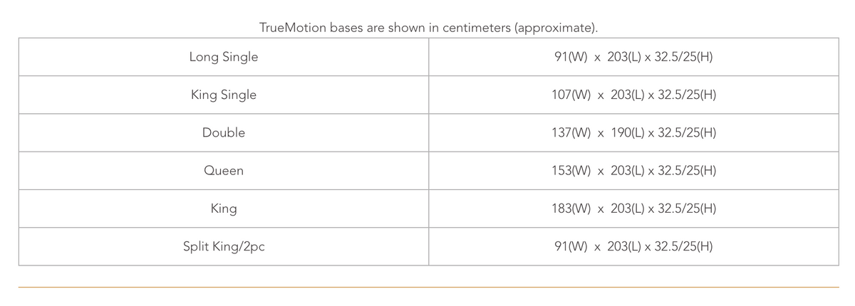 True Motion 600 Adjustable Base