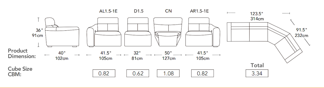 Luxor Electric Leather Lounge