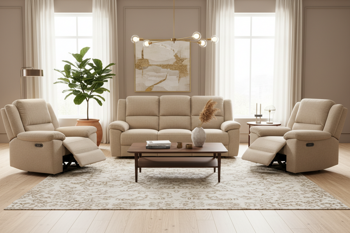 Vito 3-Pce Recliner Lounge Suite