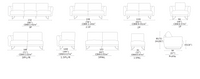 Domino 2.5 Seater |Olive
