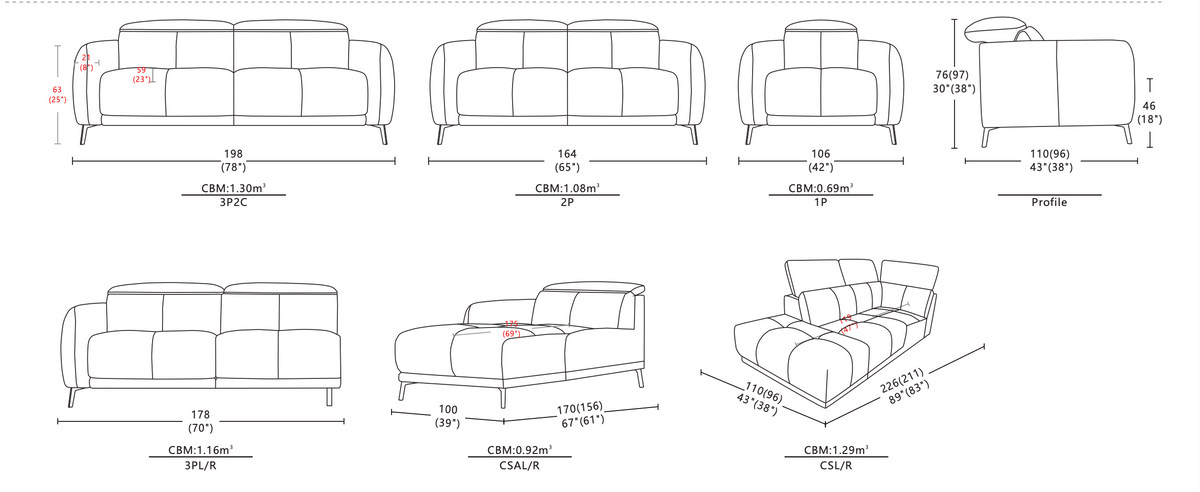 Bellini Electric Chaise Lounge