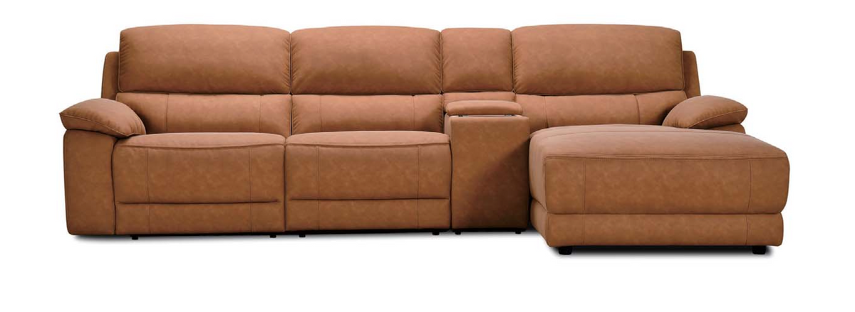 Maxwell Reclining 3 Seater Chaise with Console
