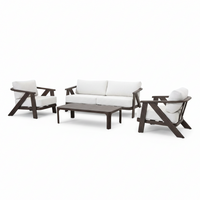brown outdoor lounge set 