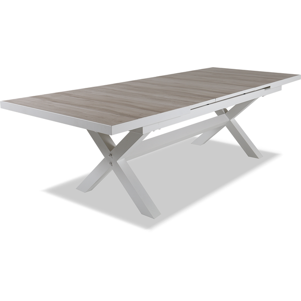 Sultan Outdoor Auto Extension Dining Table White