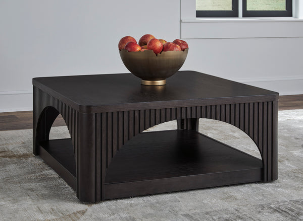 Yellink Dark Square Arched Coffee Table