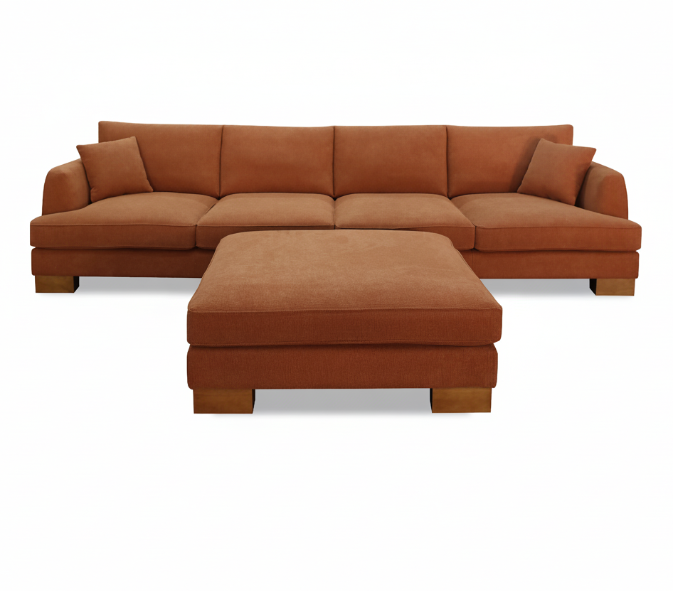 Trinity Fabric Lounge with Ottoman
