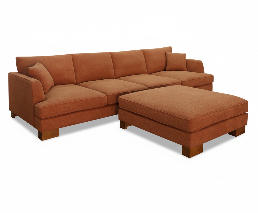 Trinity Fabric Lounge with Ottoman