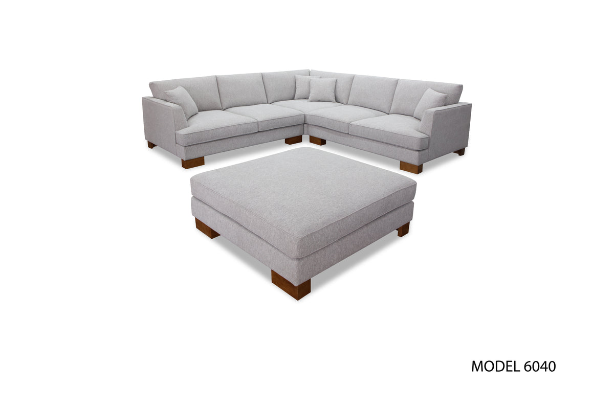 Trinity Fabric Corner Lounge with Ottoman