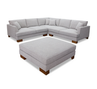 Trinity Fabric Corner Lounge with Ottoman