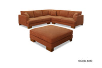 Trinity Fabric Corner Lounge with Ottoman