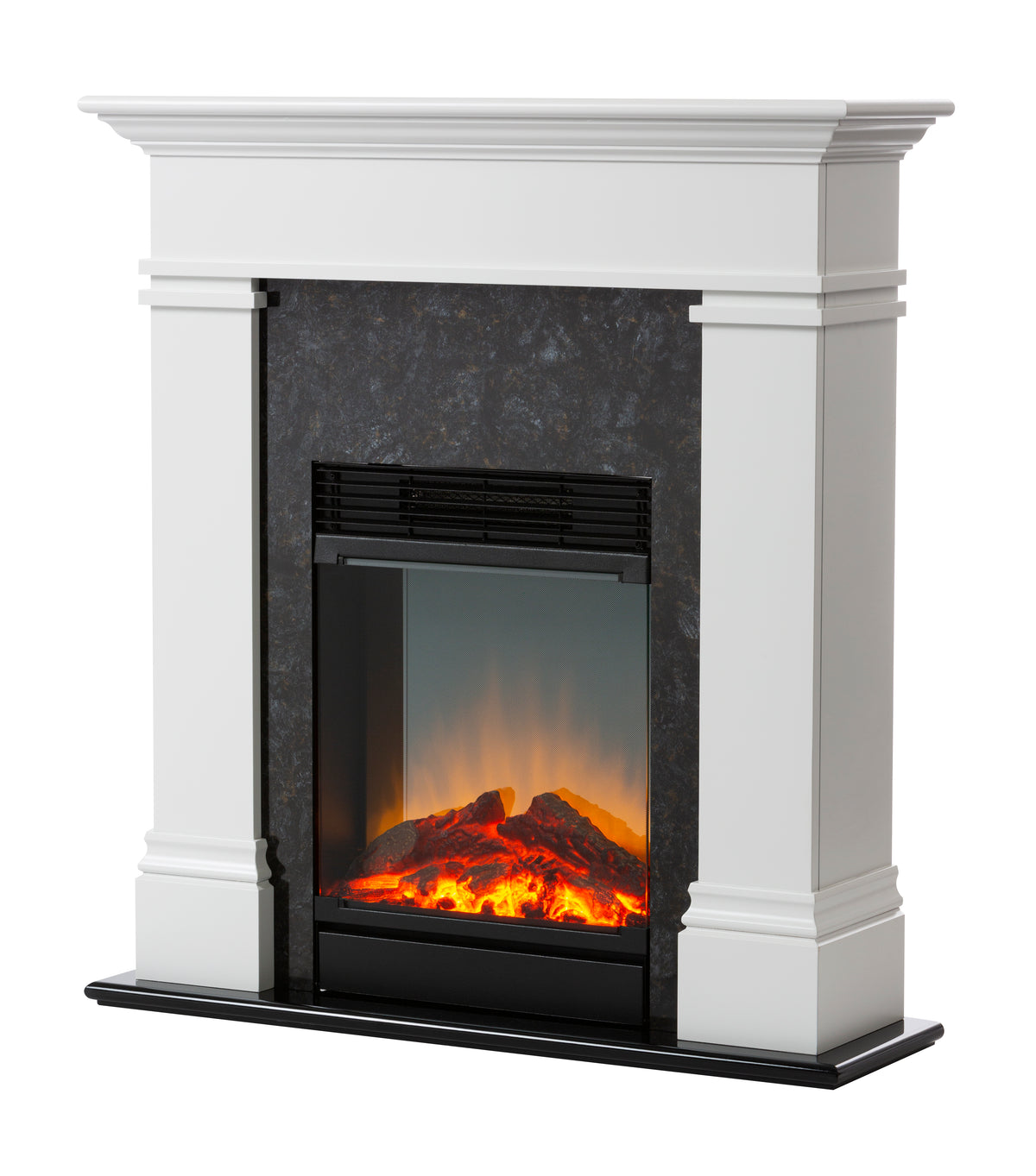 Mini Electric fireplace effect heater 1.5kw with white mantle