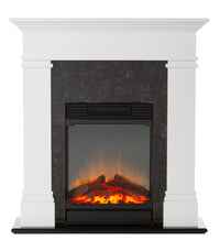 Mini Electric fireplace effect heater 1.5kw with white mantle