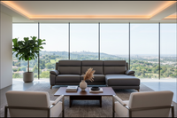 Toscano Electric Recliner with Chaise - Petrol Blue