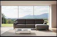 Toscano Electric Recliner with Chaise - Petrol Blue