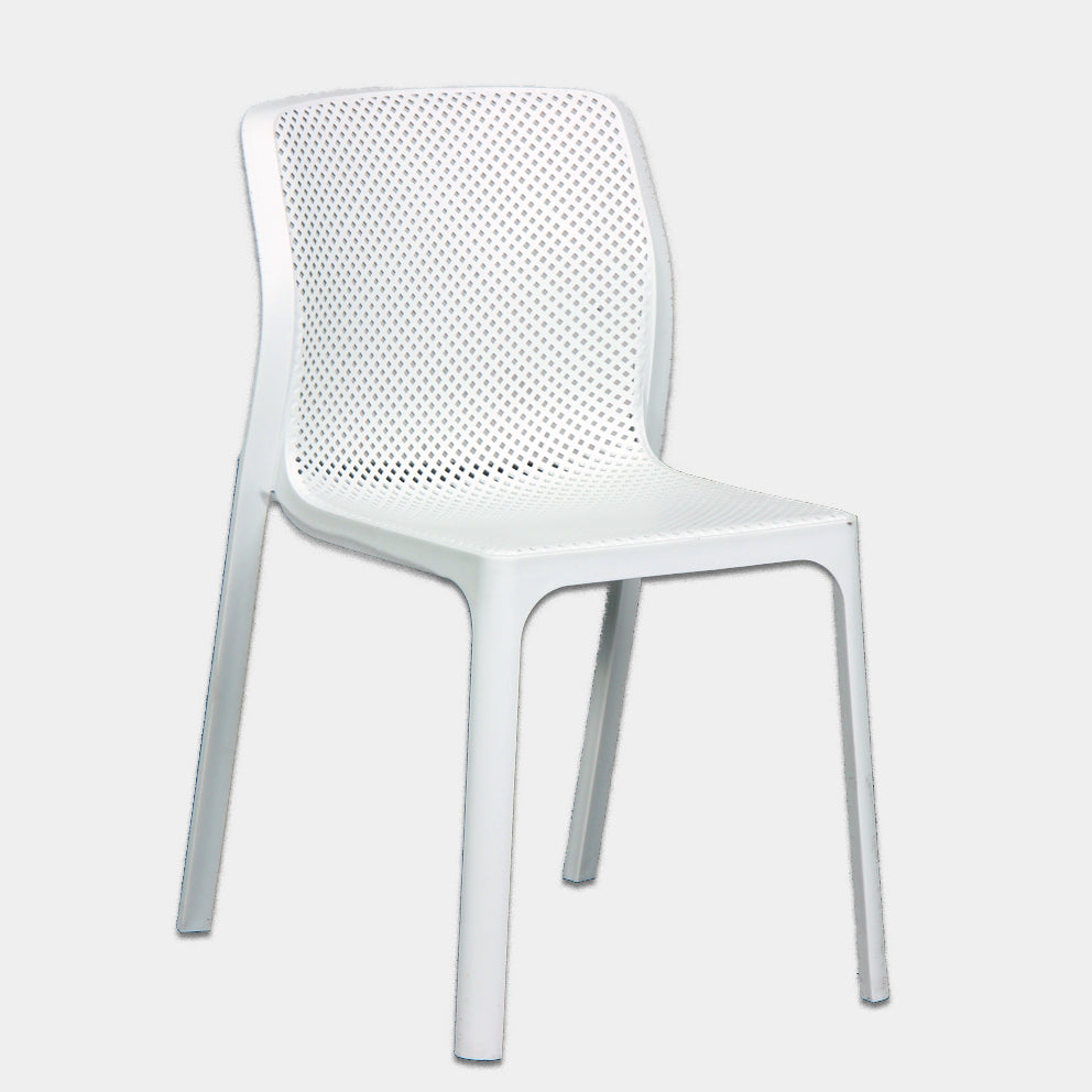 Bailey Outdoor Armless Dining Chair White