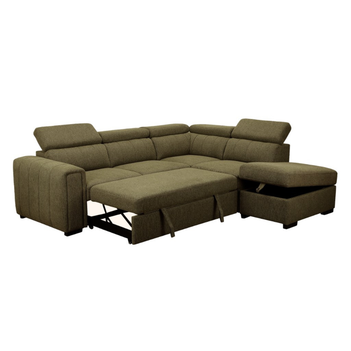 Odelia Corner Sofa Bed with Storage Ottoman