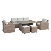 Birgu Low Dining 6-Piece Outdoor Set