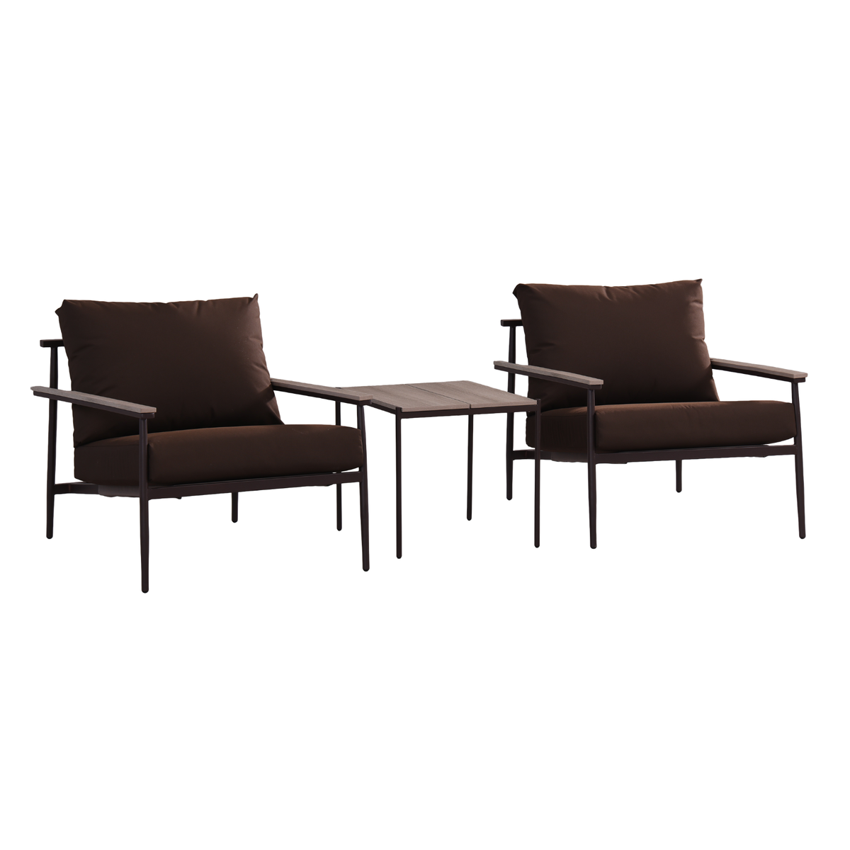 Mila 3- Piece Balcony Set| Chocolate