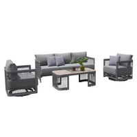 Chicago 4-Piece Swival Outdoor Lounge Set