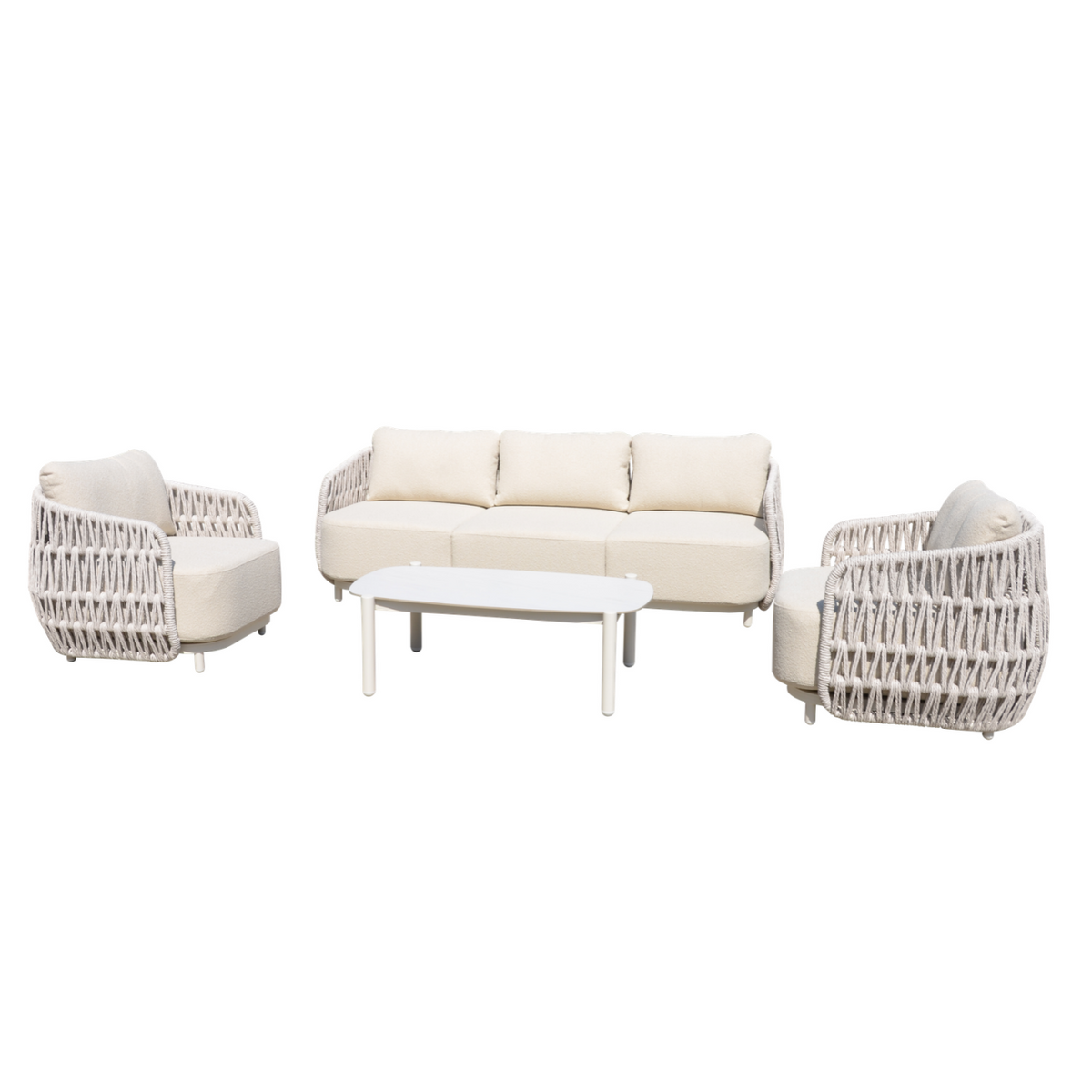 Eden Outdoor 4-Piece Triple Lounge Set