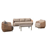 Eden Outdoor 4-Piece Triple Lounge Set