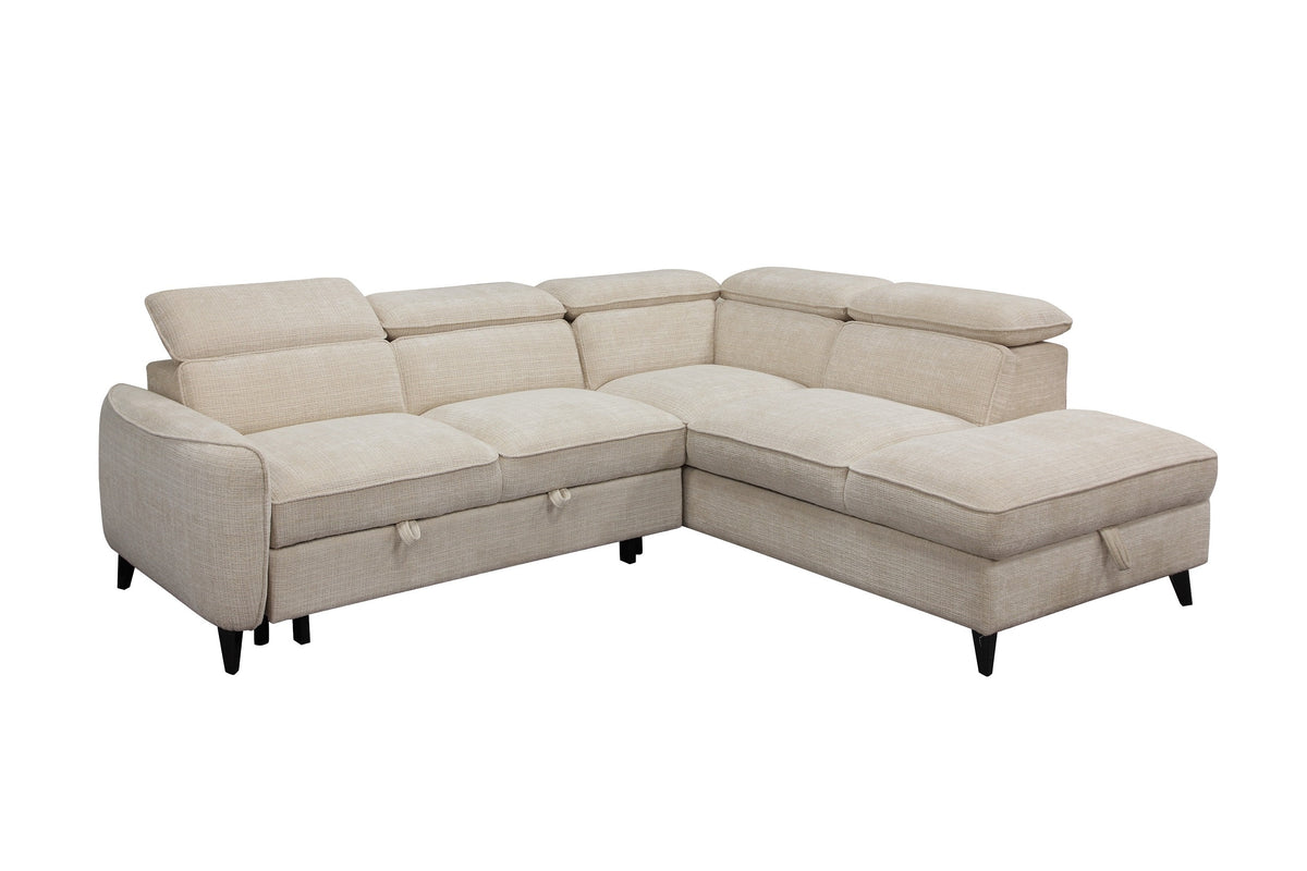 Selma Sofa Bed with Storage Chaise